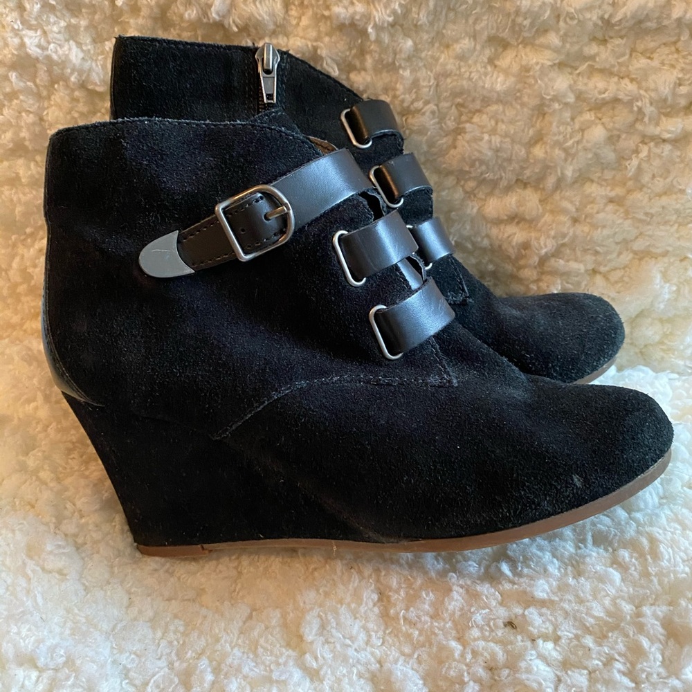 Dolce Vita Black Suede Booties
